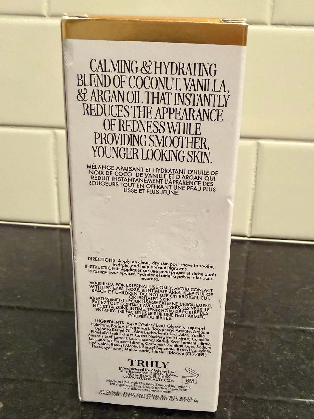 Truly - “Coco Cloud “After Shave Serum (Size: 3.1 fl oz) - New in Box - Picture 8 of 15